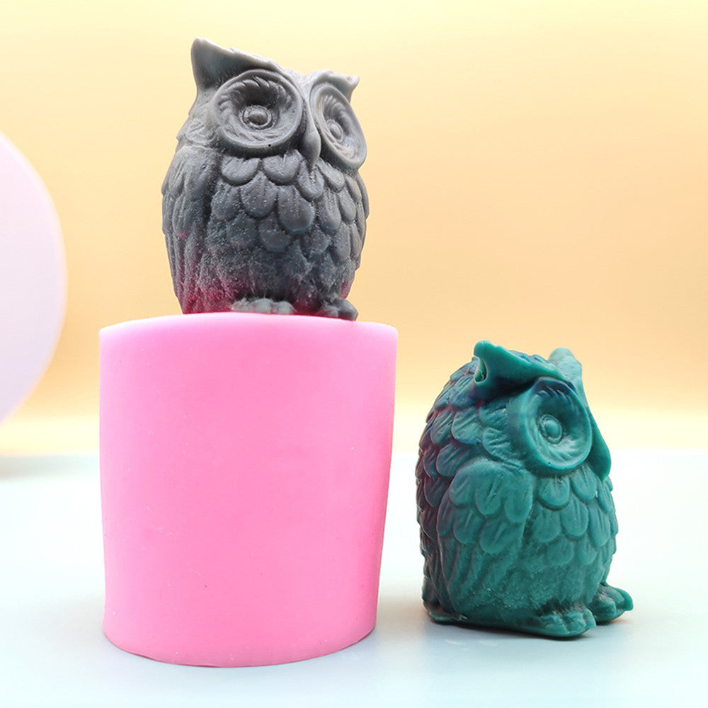 3D Owl Silicone Candle Mould for Aromatherapy DIY