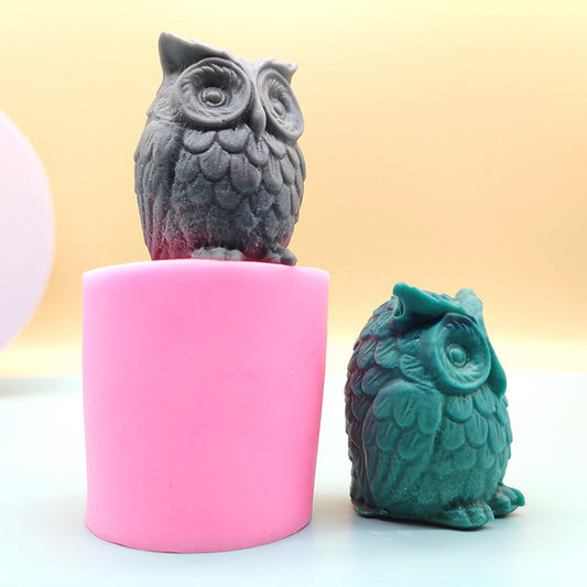 3D Owl Silicone Candle Mould for Aromatherapy DIY