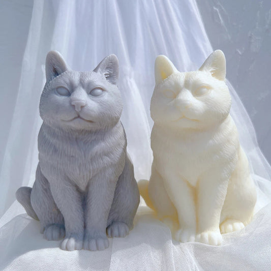 Sitting Cat Candle Mould