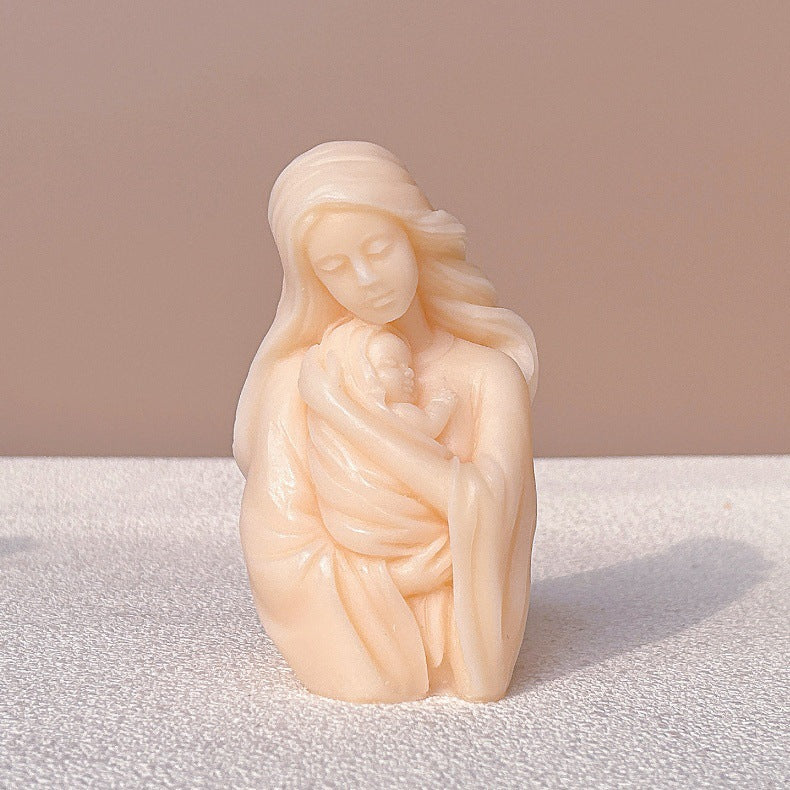 DIY Virgin Mary Statue Silicone Candle Mould