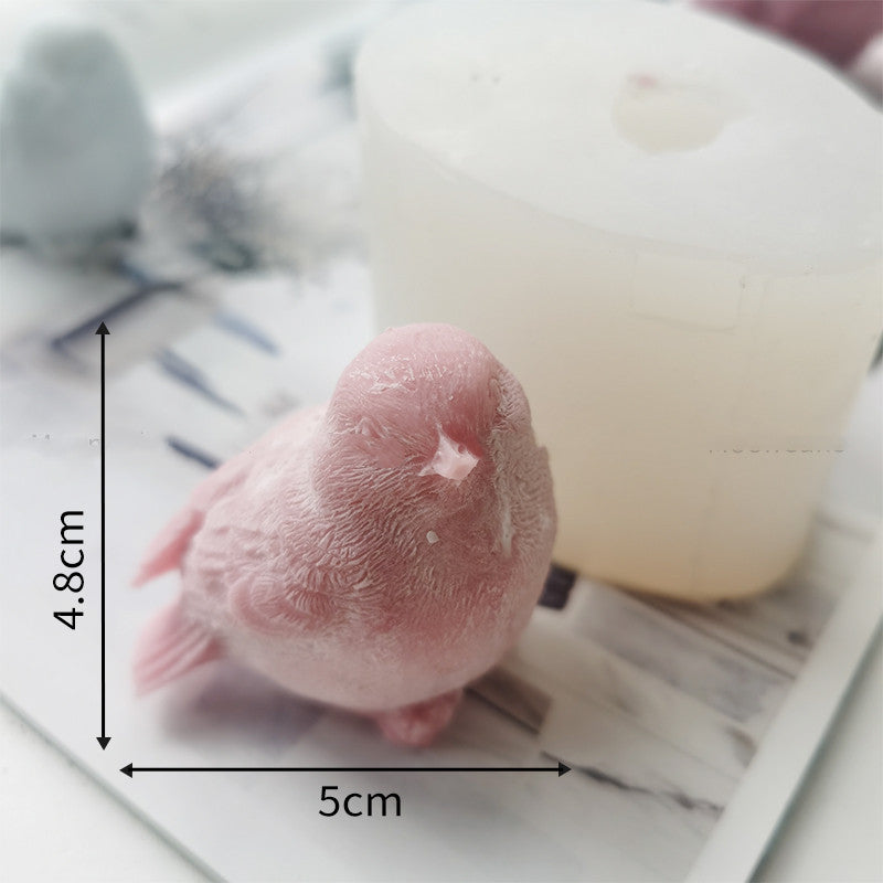 Birds of Paradise Candles Mould - 3D Sparrow Bird