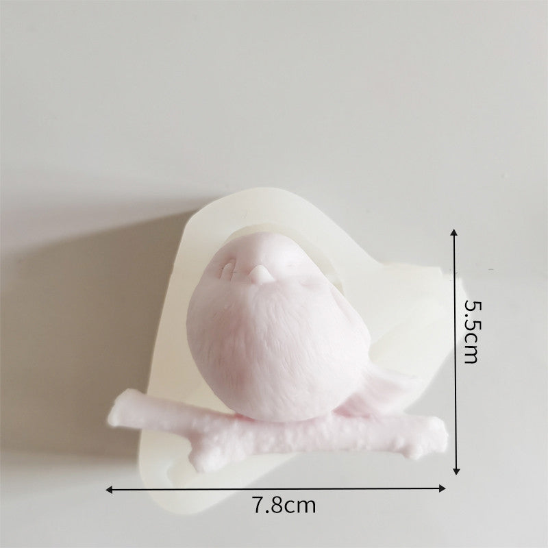 Birds of Paradise Candles Mould - 3D Sparrow Bird