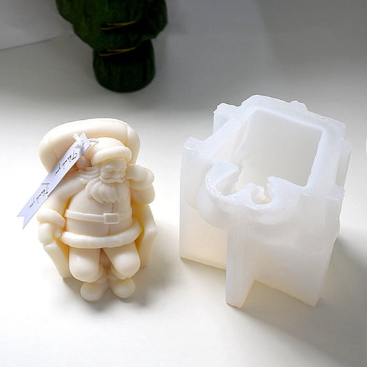 Napping Santa Claus Aromatherapy Candle Silicone Mould