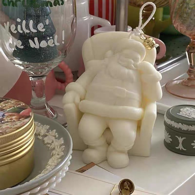 Napping Santa Claus Aromatherapy Candle Silicone Mould