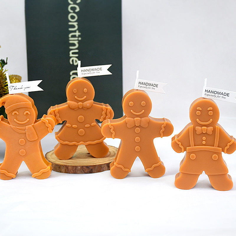 Christmas Gingerbread Man Candle Mould