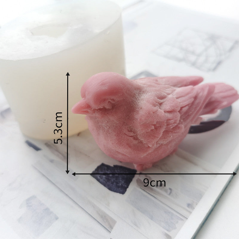 Birds of Paradise Candles Mould - 3D Sparrow Bird