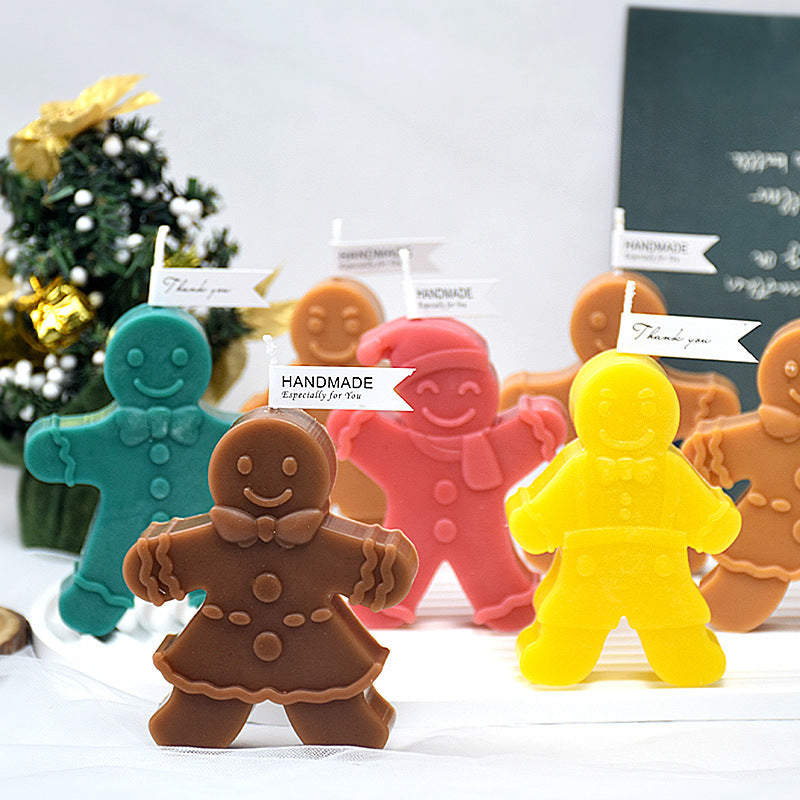 Christmas Gingerbread Man Candle Mould