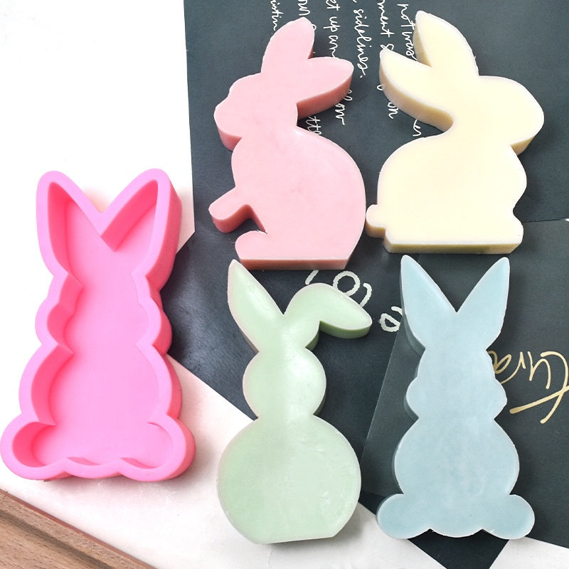 Cute Rabbit Aromatherapy Candle Silicone Mould