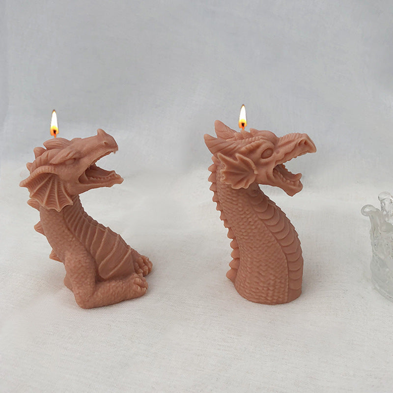 3D Dragon Silicone Candle Mould
