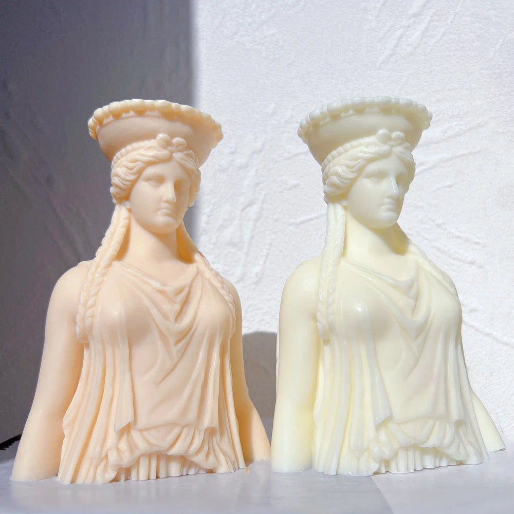 Caryatid Statue Candle Mould