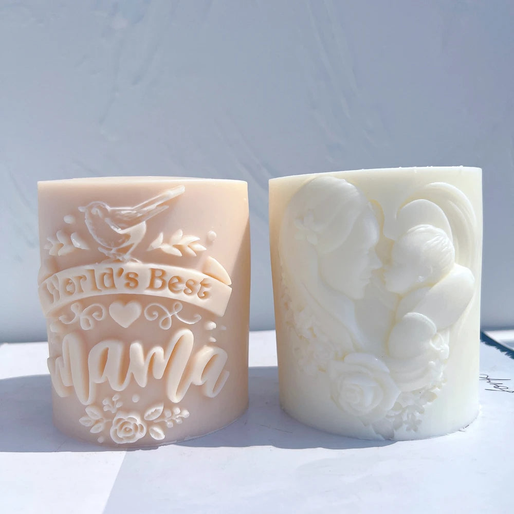 World Best Mama and Dad Candle Mould