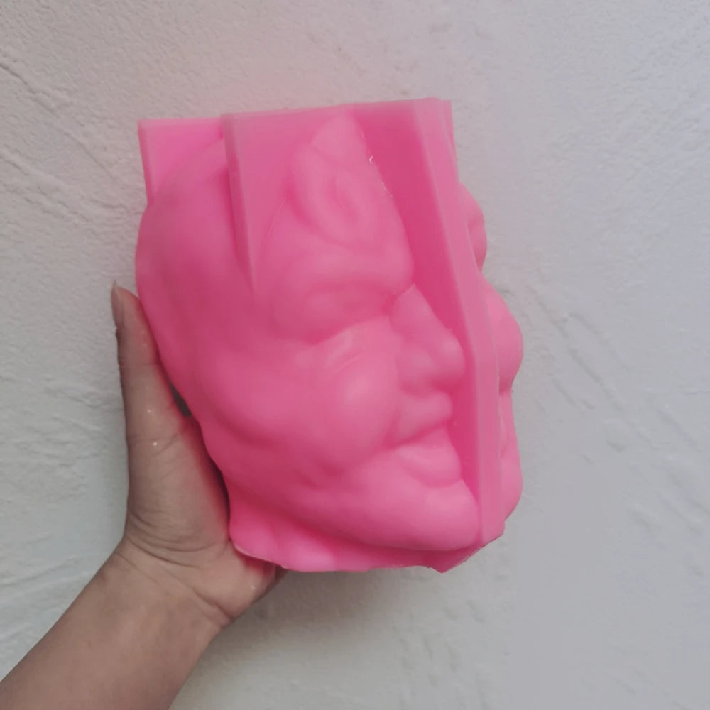 Johnny Funny Face Bust Candle Mould