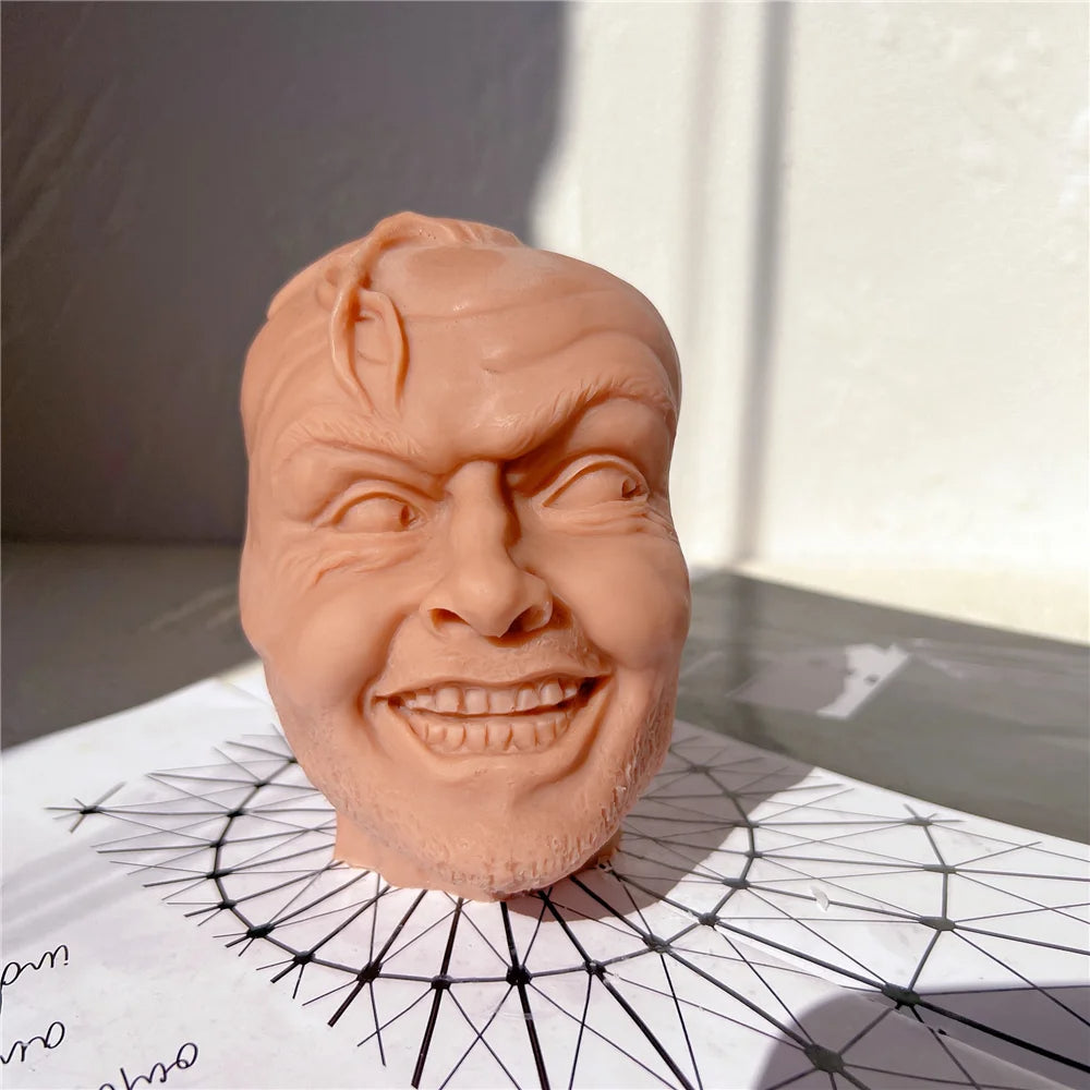 Johnny Funny Face Bust Candle Mould