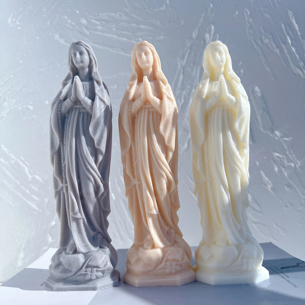 Virgin Mary Candle Silicone Mould