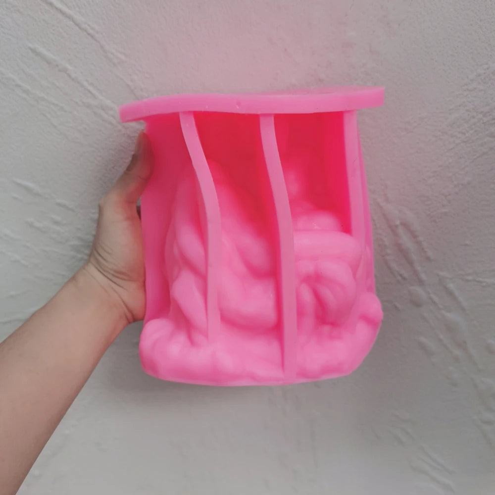 Italian Pieta Bust Candle Silicone Mould