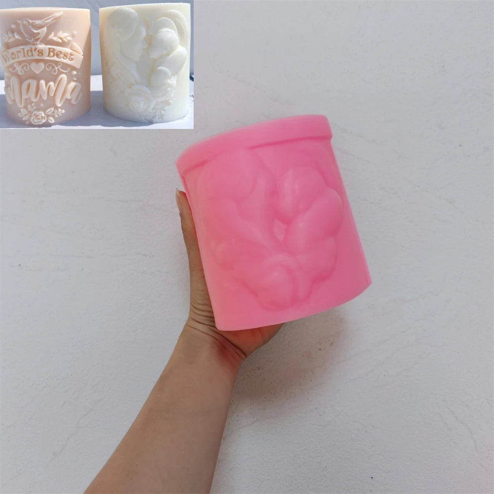 World Best Mama and Dad Candle Mould