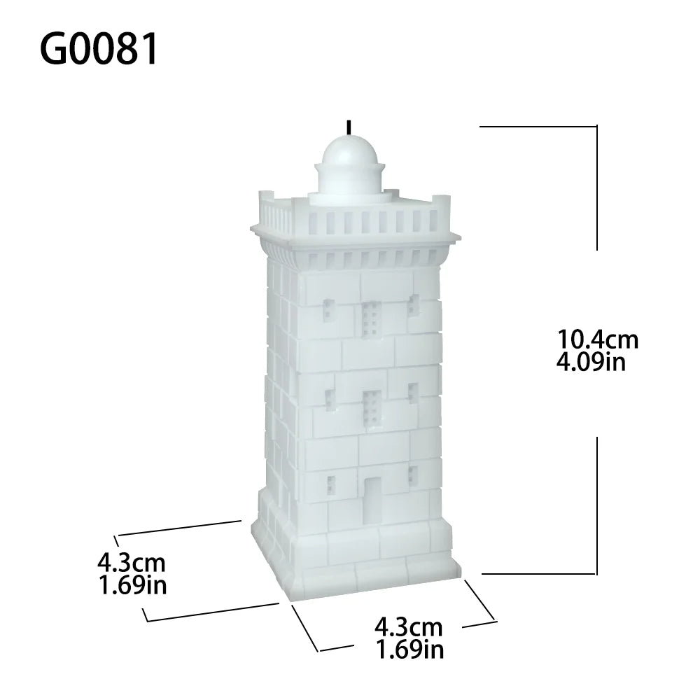 Castle House Lighthouse Design Silicone Candle Mould