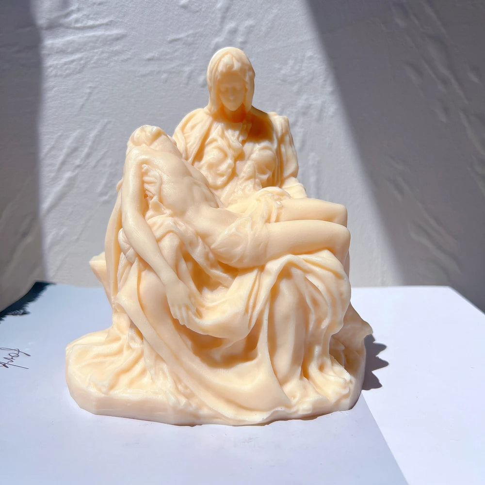 Italian Pieta Bust Candle Silicone Mould