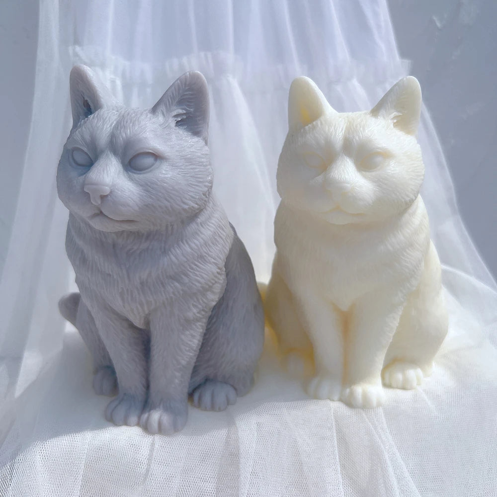 Sitting Cat Candle Mould