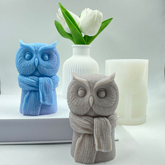 Craft Adorable Owl Candles with Our Cute Scarf Owl Silicone Mould