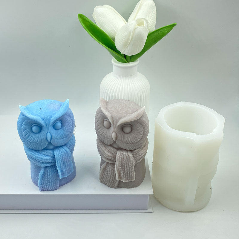 Craft Adorable Owl Candles with Our Cute Scarf Owl Silicone Mould
