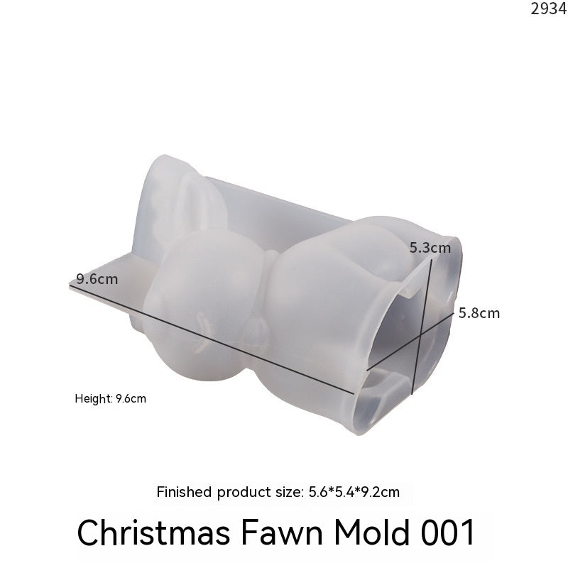 Christmas Ornament Silicone Candle Mould