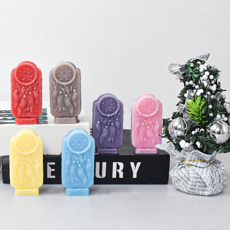 Leaves Stone Monument Candle Silicone mould