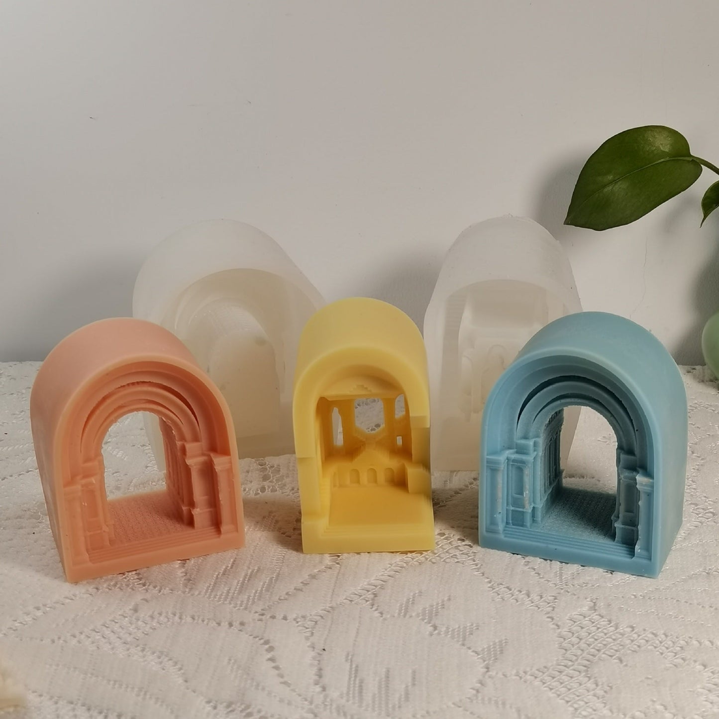Ancient Castle Geometry-Arch Silicone Candle Mould