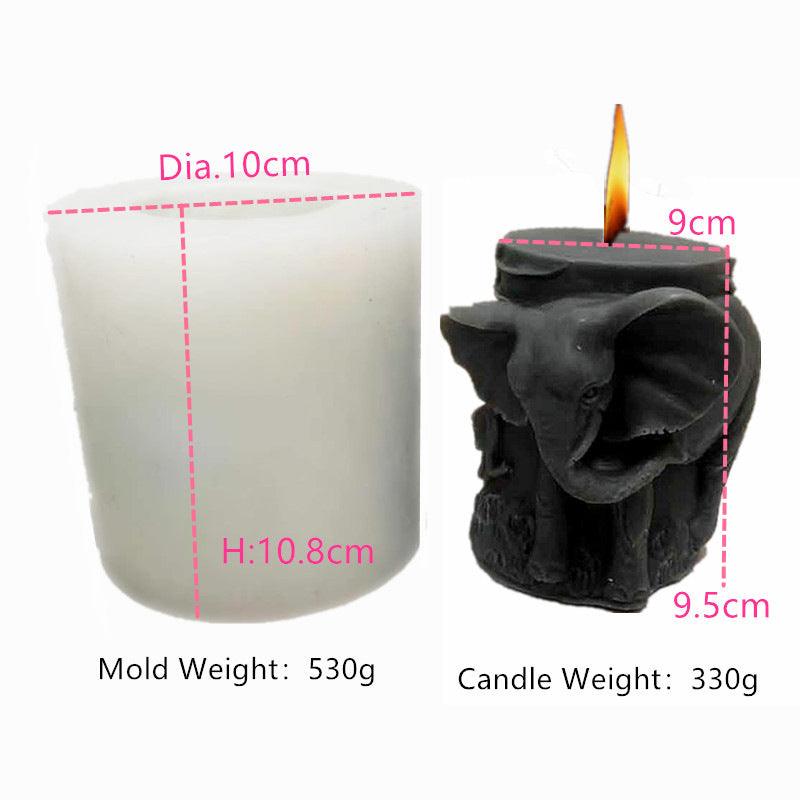3D Animal Cylinder Silicone Candle Mould | Perfect for DIY Candle Making Candles Moulds