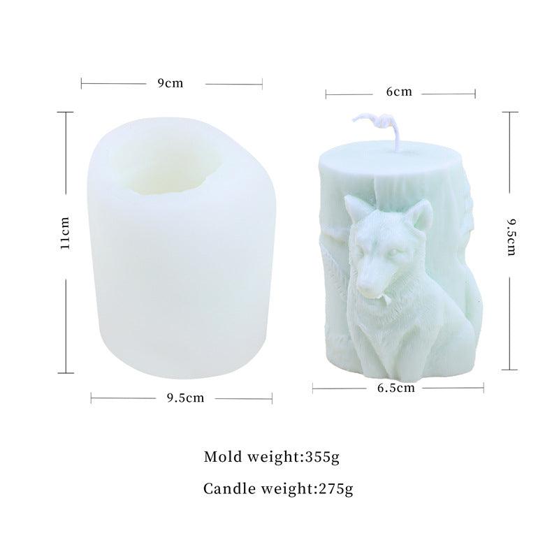 3D Animal Cylinder Silicone Candle Mould | Perfect for DIY Candle Making Candles Moulds