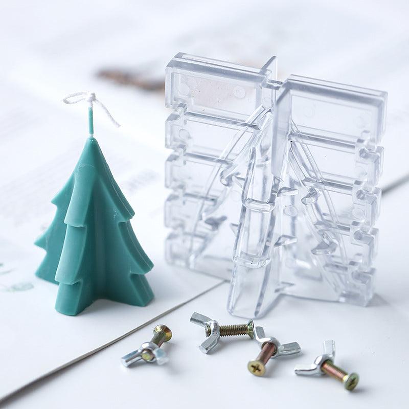 3D Christmas Tree Candle Mould Candles Moulds