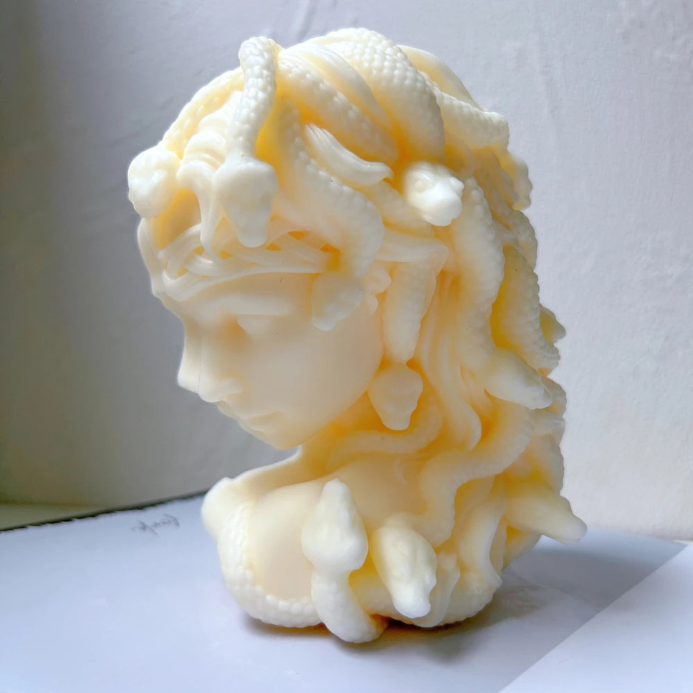 Snake Head Medusa Candle Silicone Mould