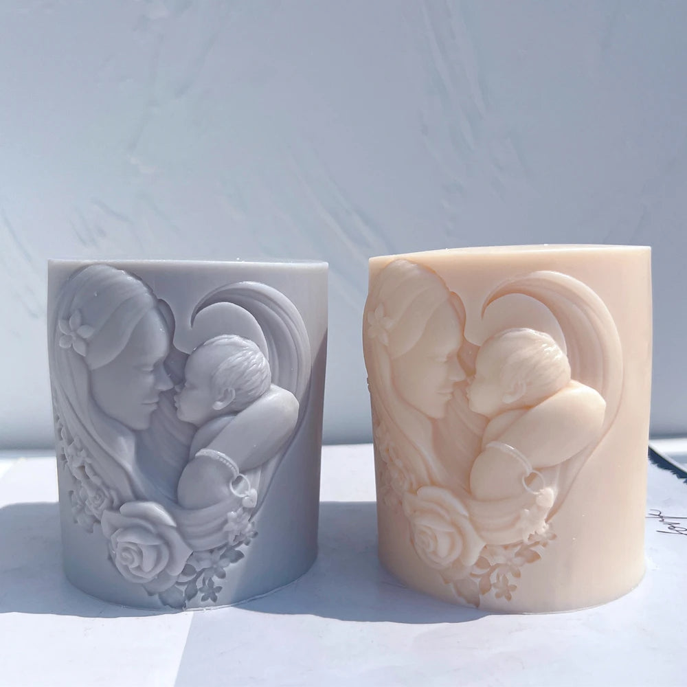 World Best Mama and Dad Candle Mould