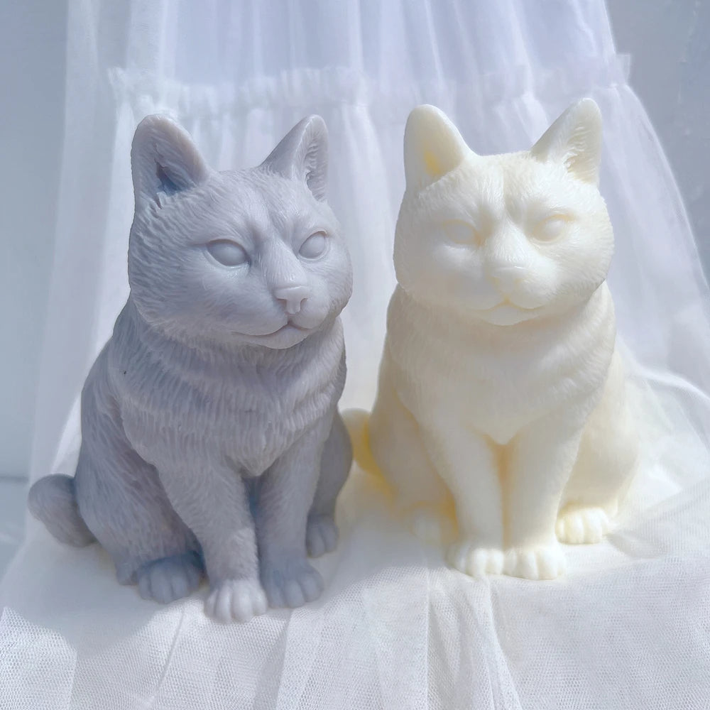 Sitting Cat Candle Mould
