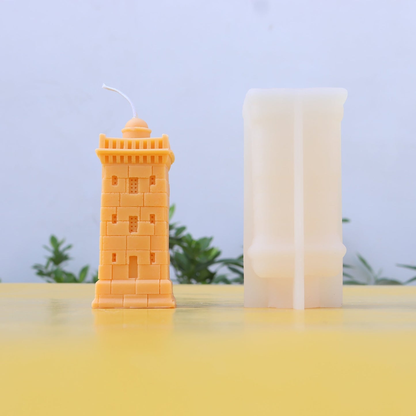 Castle House Lighthouse Design Silicone Candle Mould