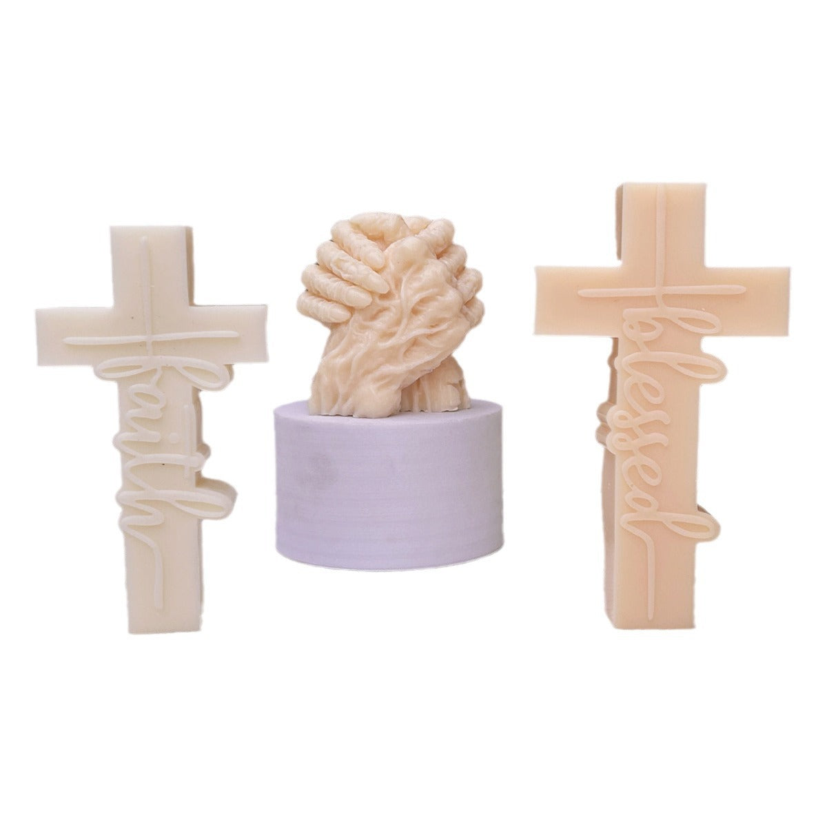 Cross Faith Religoius Candle Mould