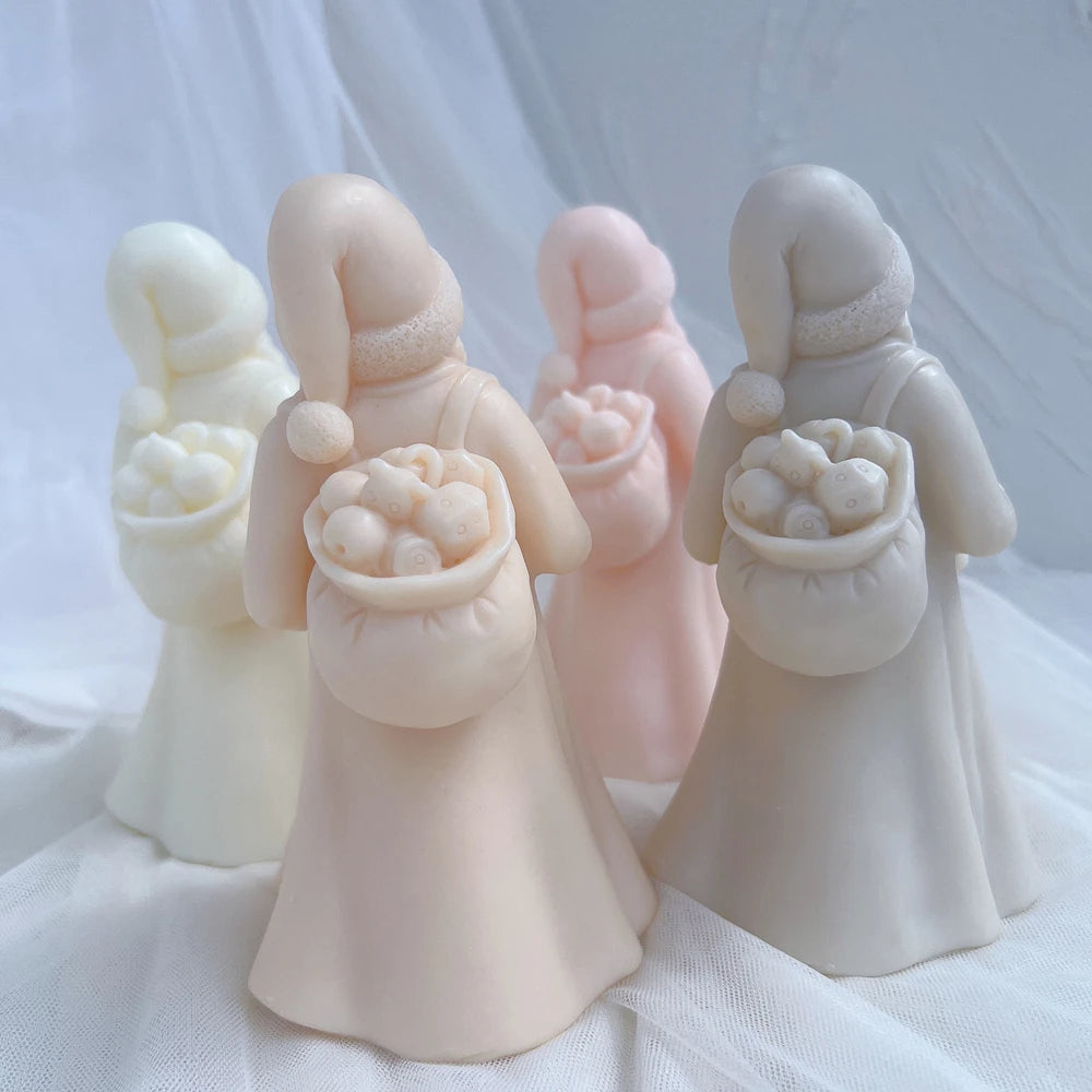 Christmas Kriss Kringle Santa Claus Candle Mould