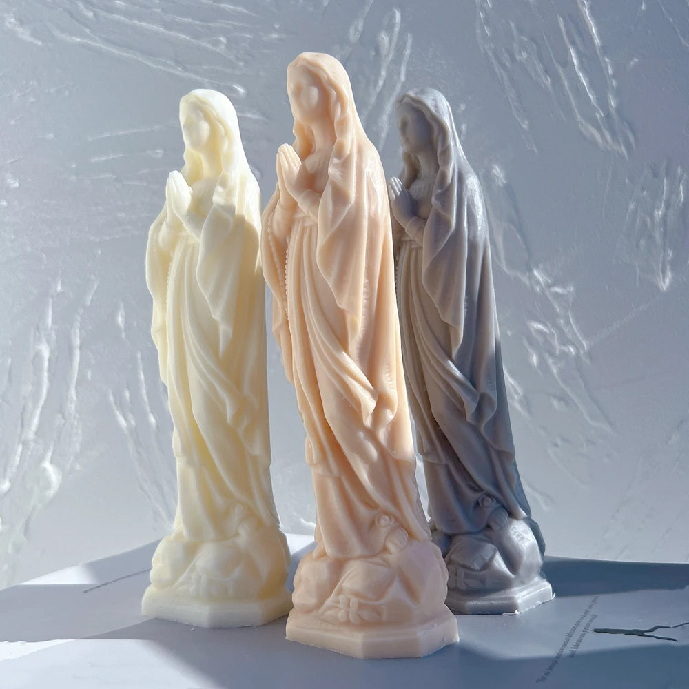 Virgin Mary Candle Silicone Mould