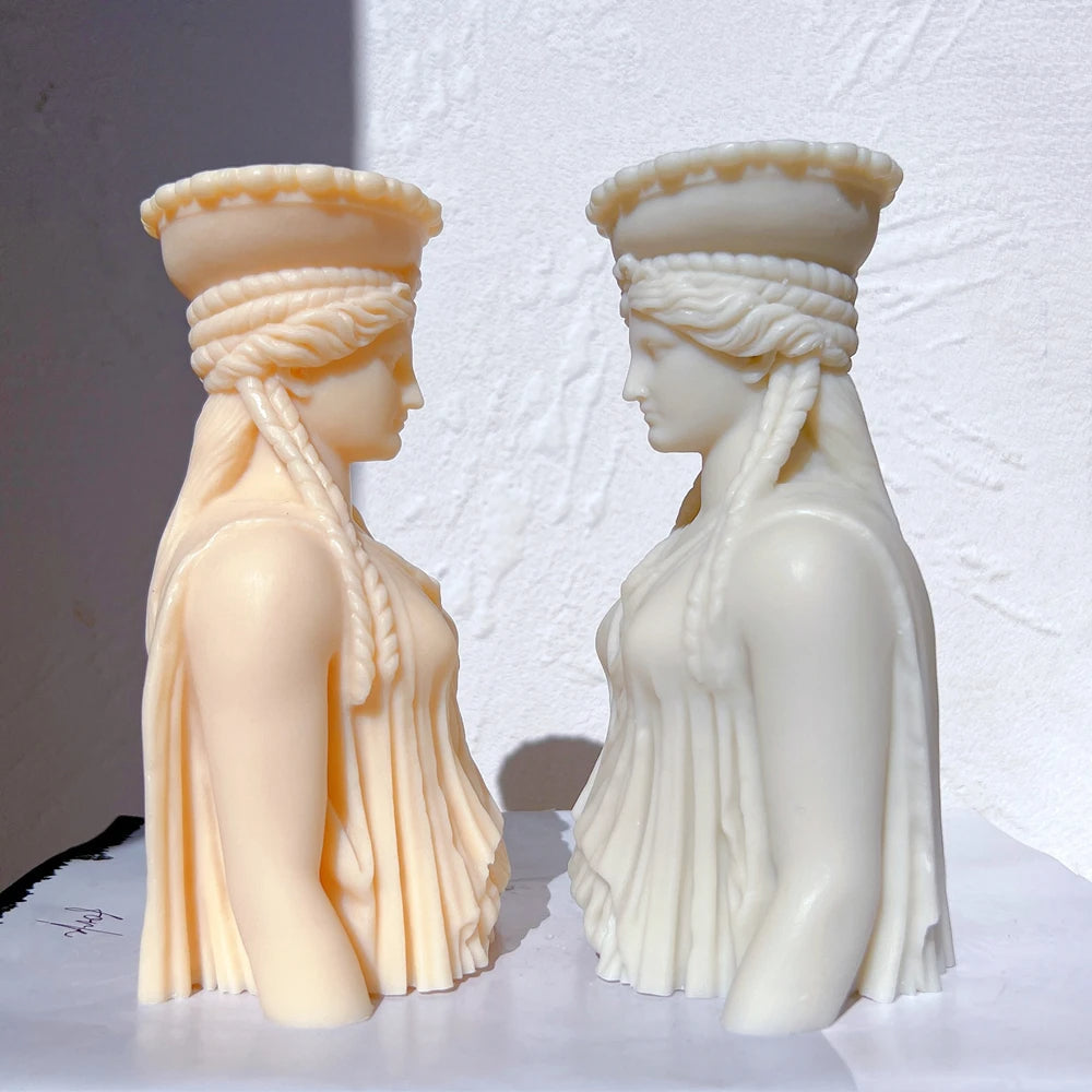 Caryatid Statue Candle Mould