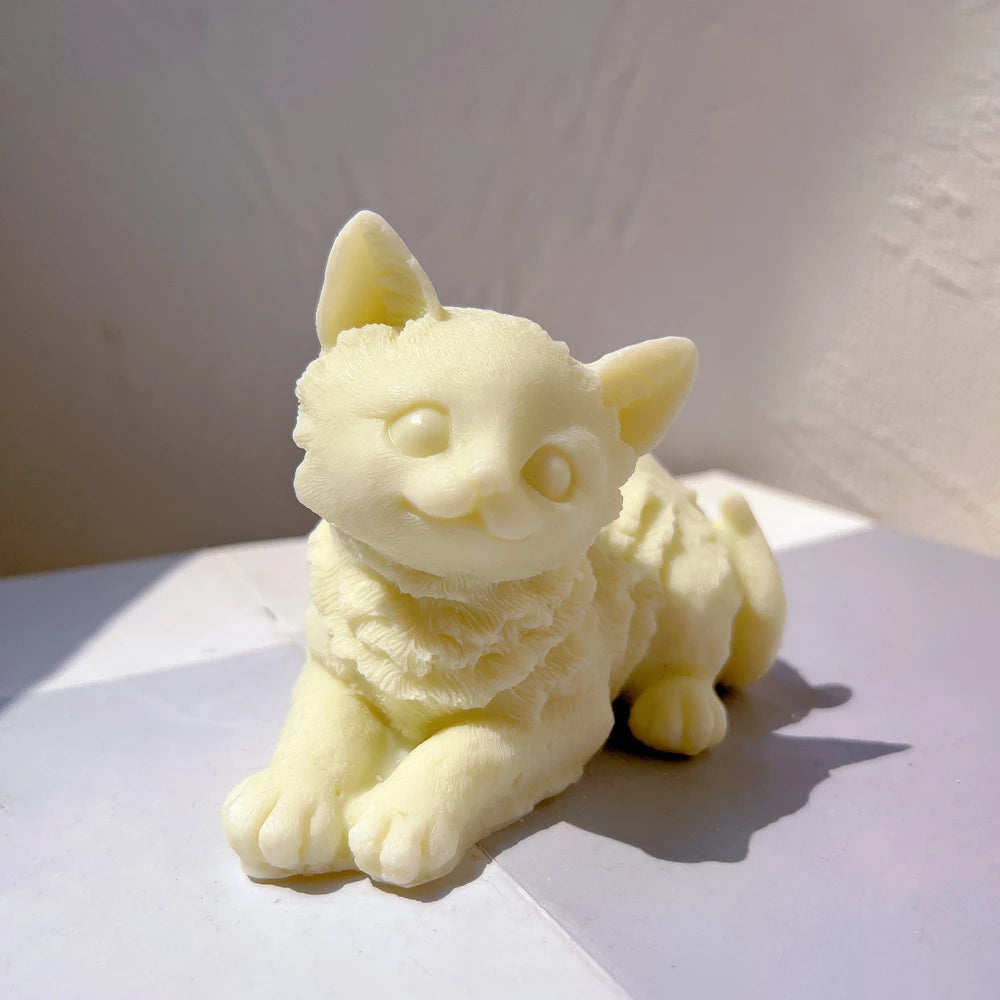 Cute Cat Shapes Candle Silicone Mould