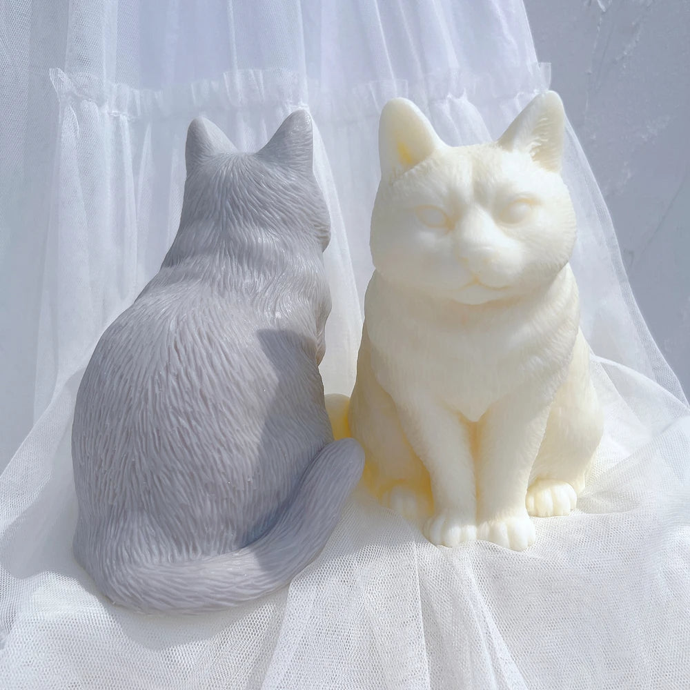 Sitting Cat Candle Mould