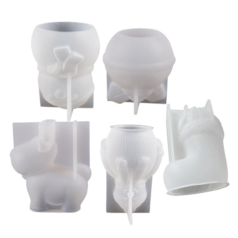 Christmas Ornament Silicone Candle Mould