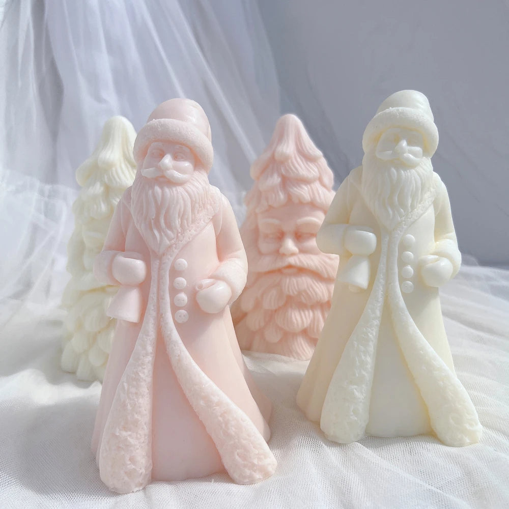 Christmas Kriss Kringle Santa Claus Candle Mould