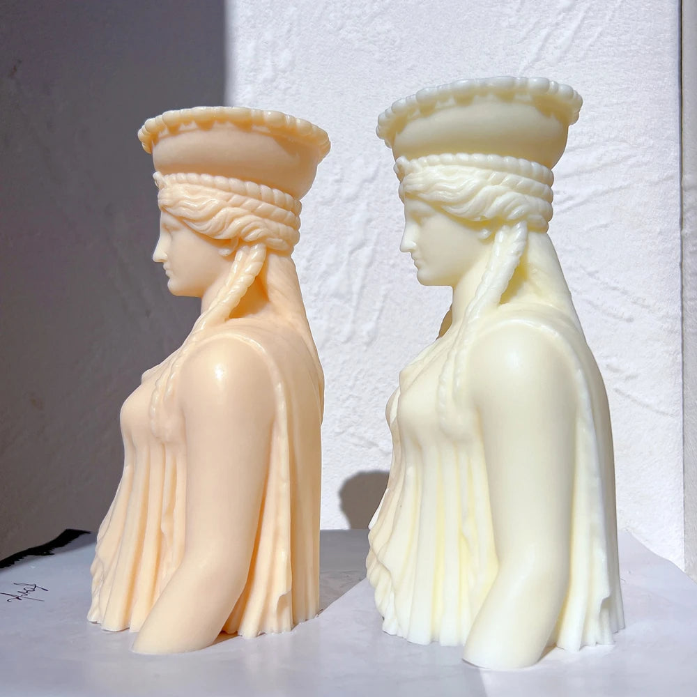 Caryatid Statue Candle Mould
