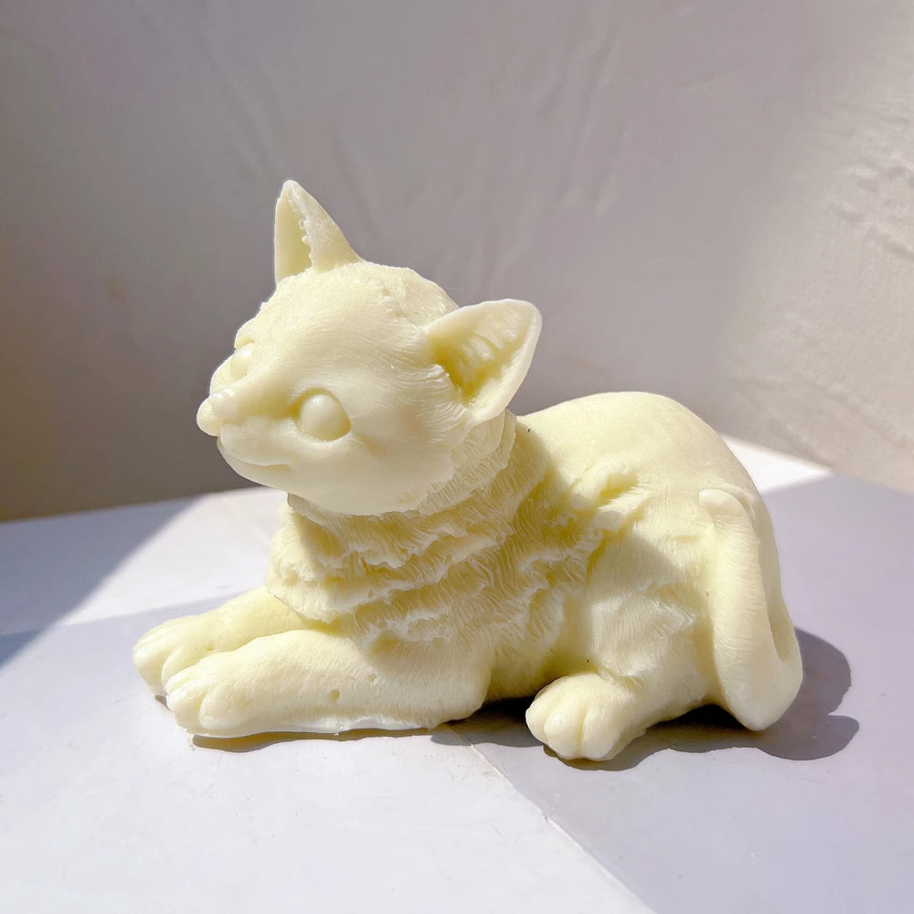 Cute Cat Shapes Candle Silicone Mould