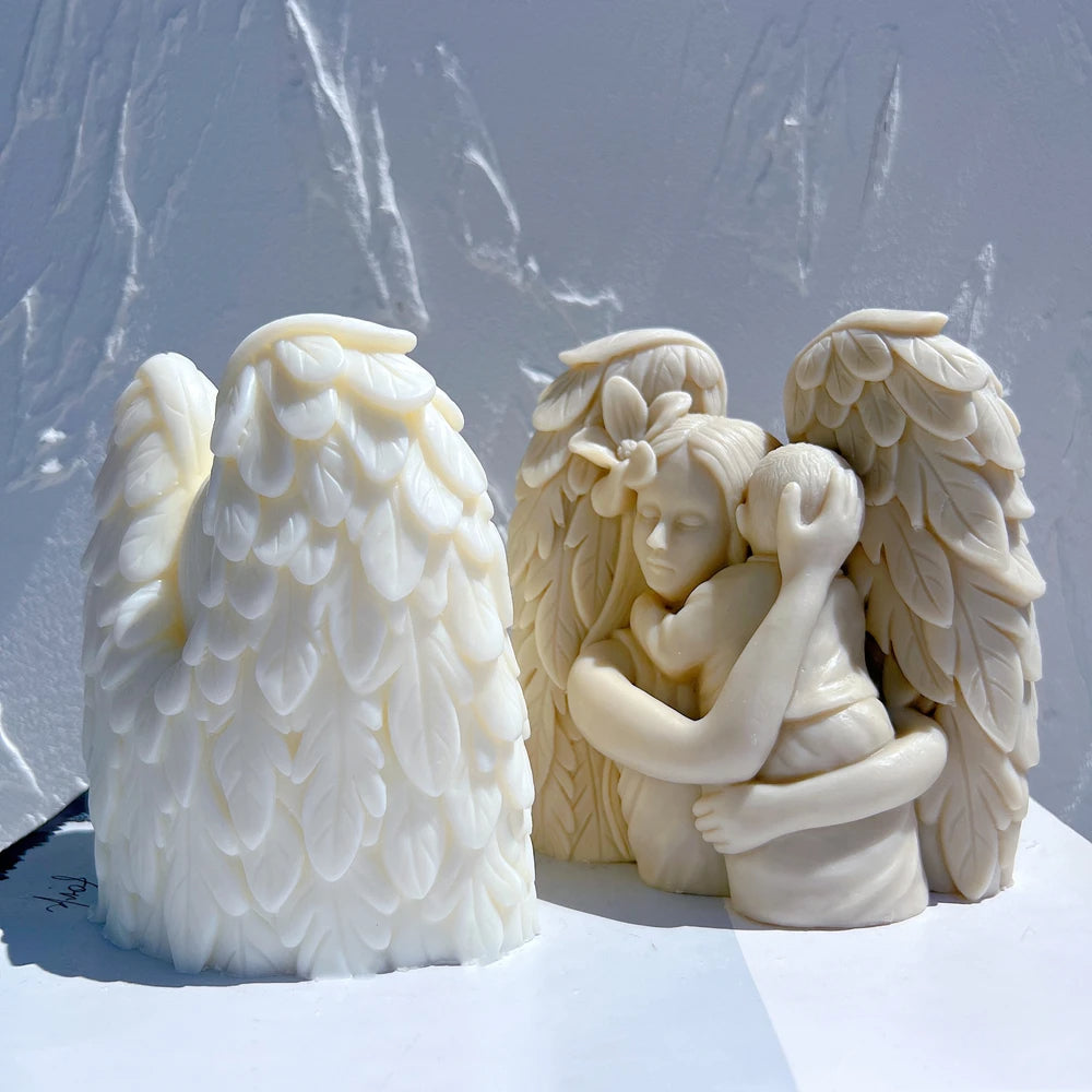 Angel Mother With Baby Candle Mould