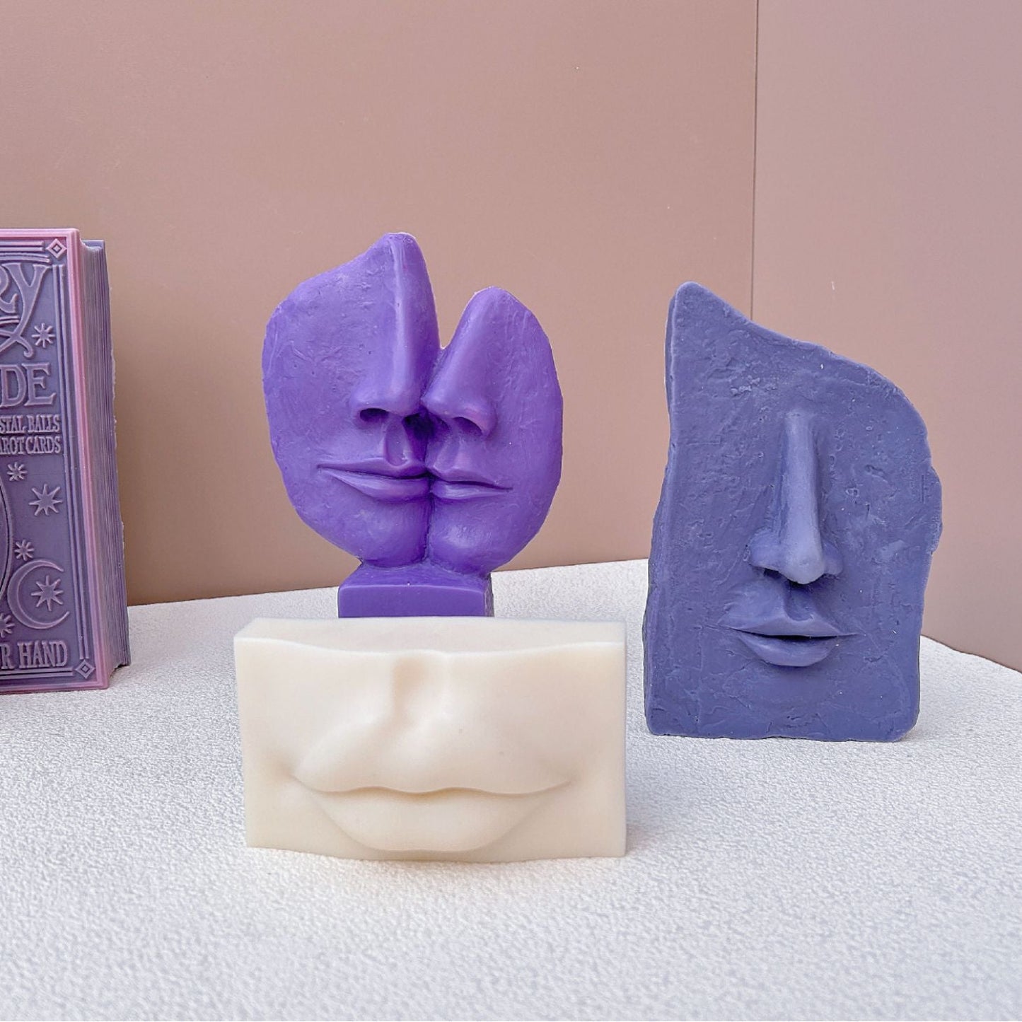 Abstract Facial Candle Mould