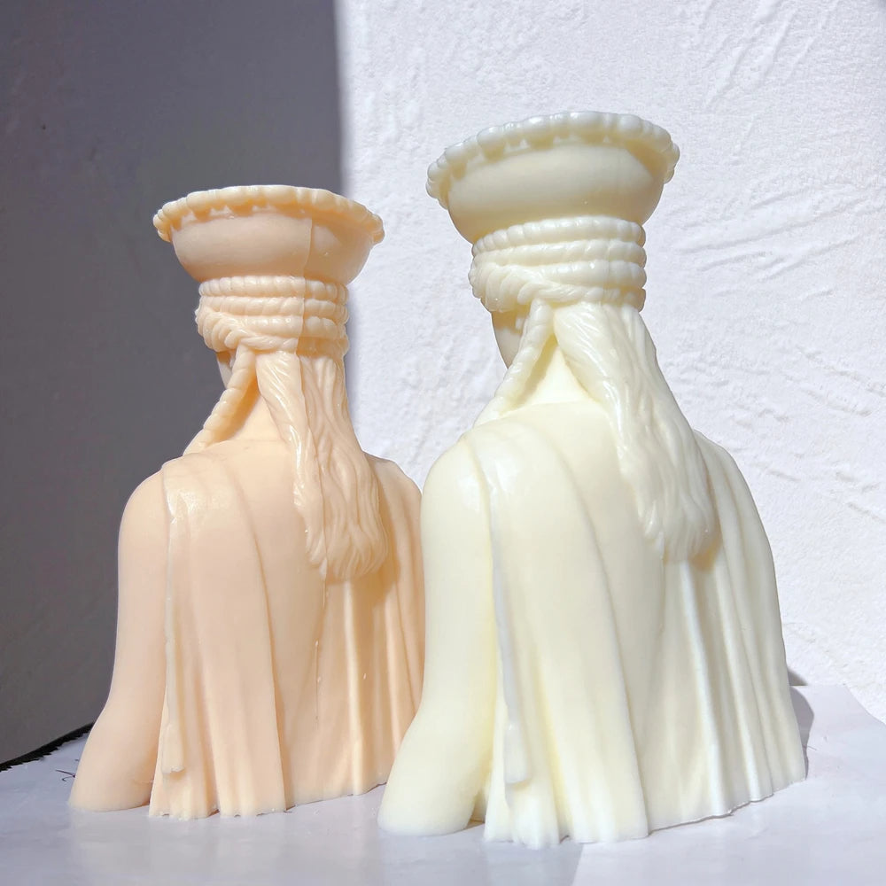 Caryatid Statue Candle Mould