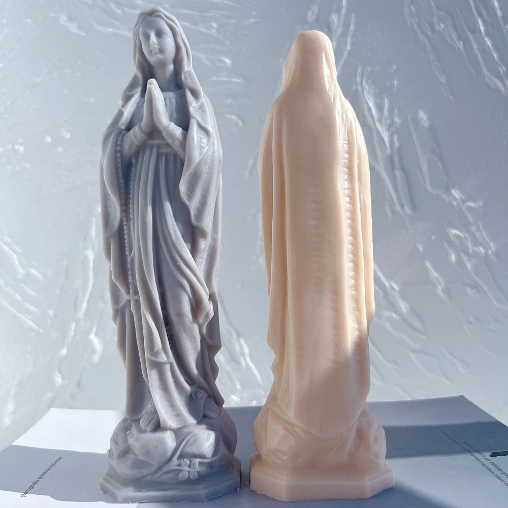Virgin Mary Candle Silicone Mould