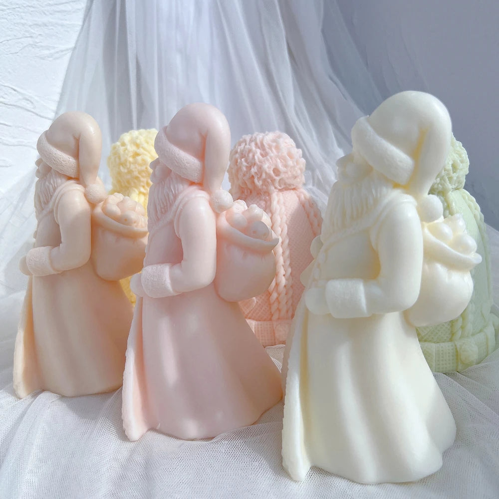 Christmas Kriss Kringle Santa Claus Candle Mould